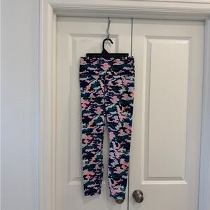 Fabletics Women’s Camo Leggings - Pink, Blue, Pink, and Black